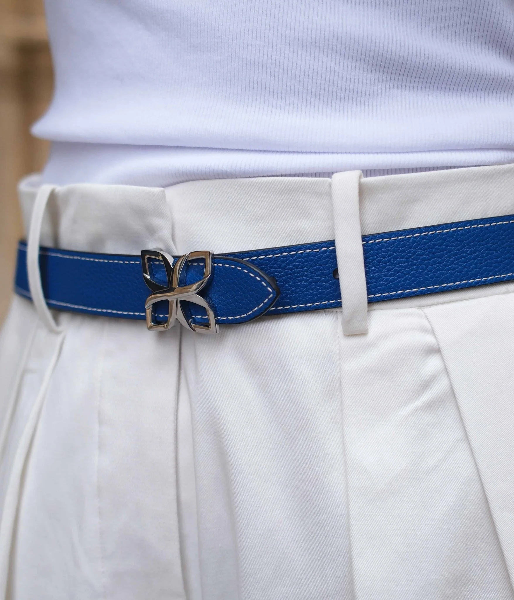 Hortensia Silver Belt 25mm | Bleu Marine Bleu Cobalt - Image 3
