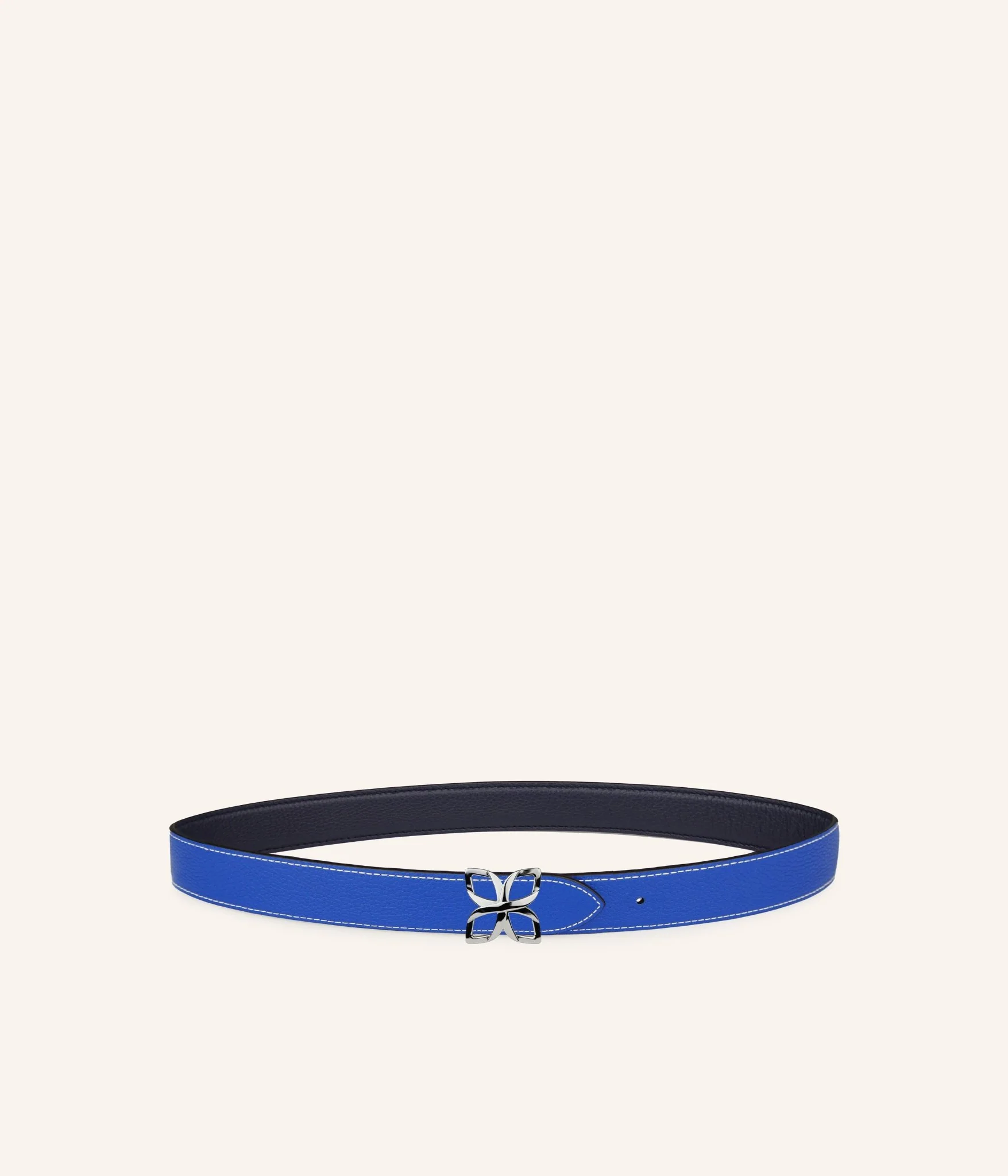 Hortensia Silver Belt 25mm | Bleu Marine Bleu Cobalt - Image 4