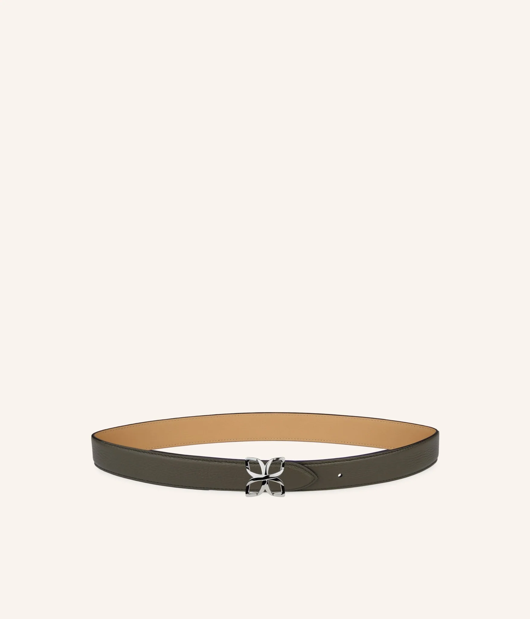 Hortensia Silver Belt 25mm | Vert Olive Cookie