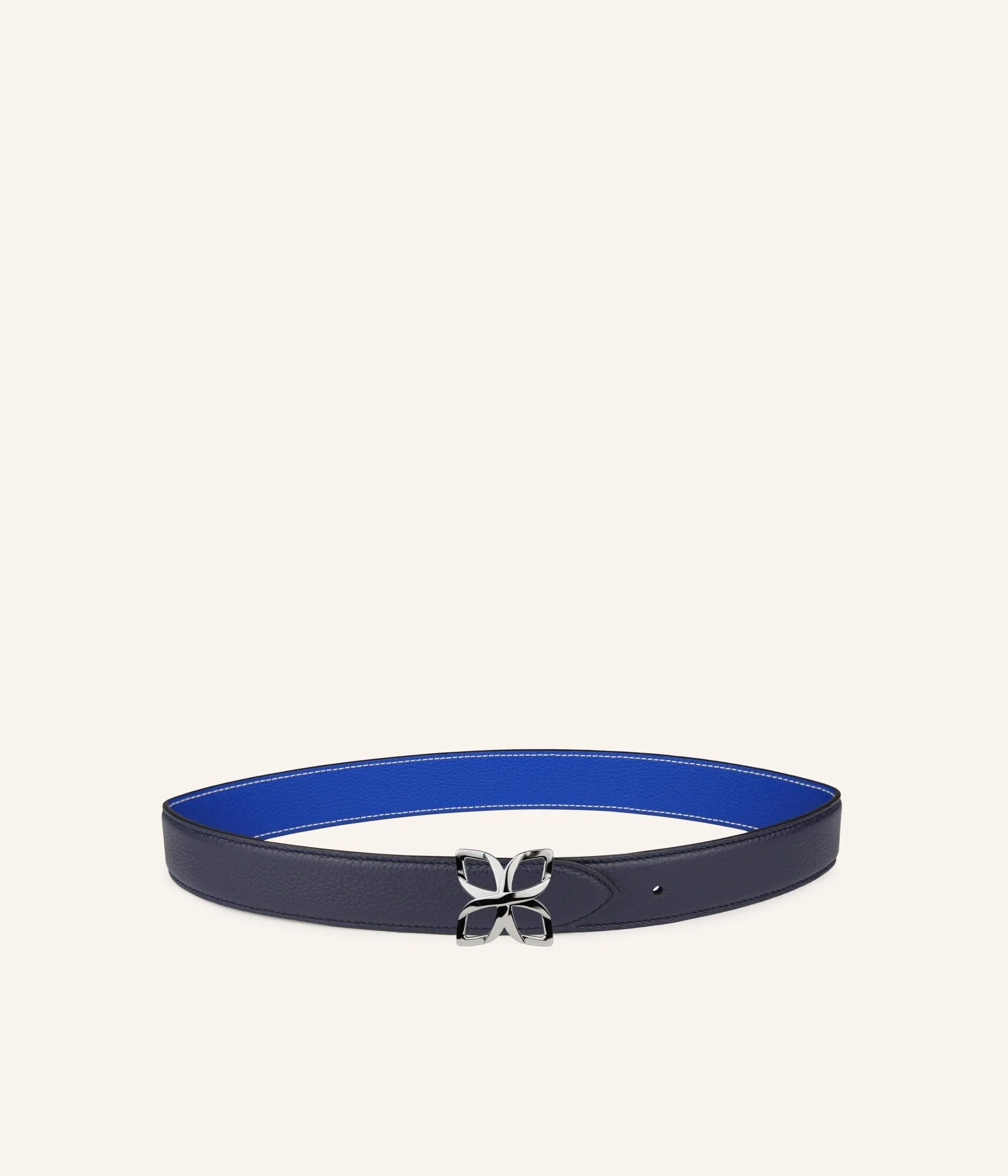 Hortensia Silver Belt 33mm | Bleu Marine Bleu Cobalt