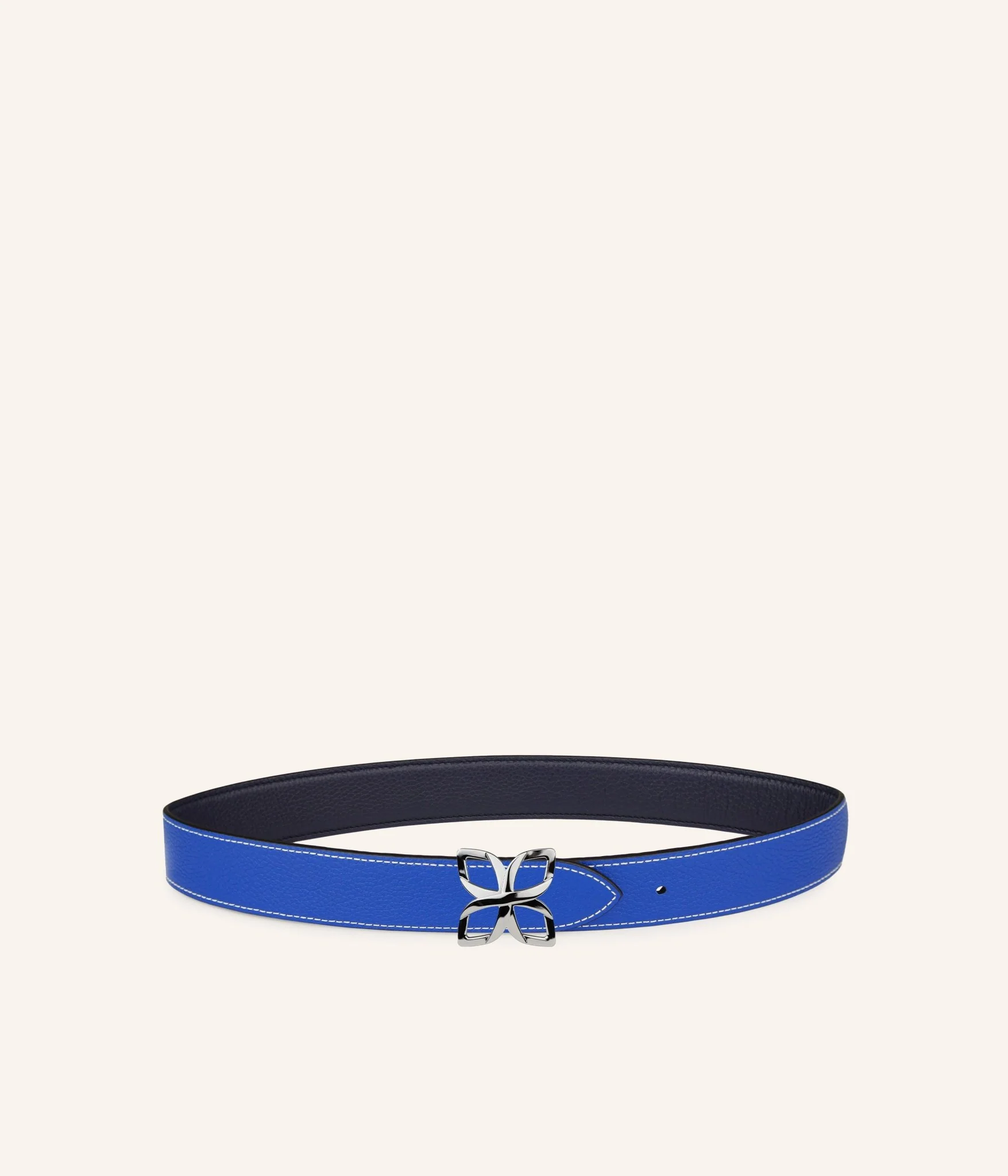Hortensia Silver Belt 33mm | Bleu Marine Bleu Cobalt - Image 2