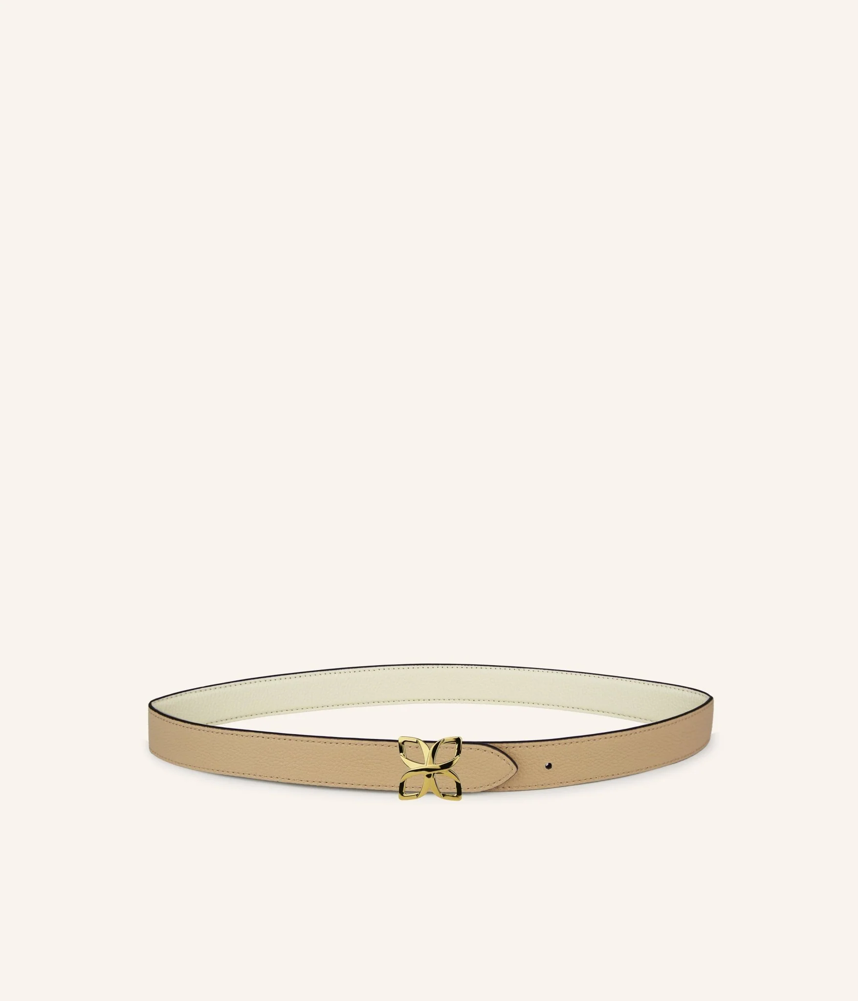 Hortensia Gold Belt 25mm | Crème Sable - Image 2