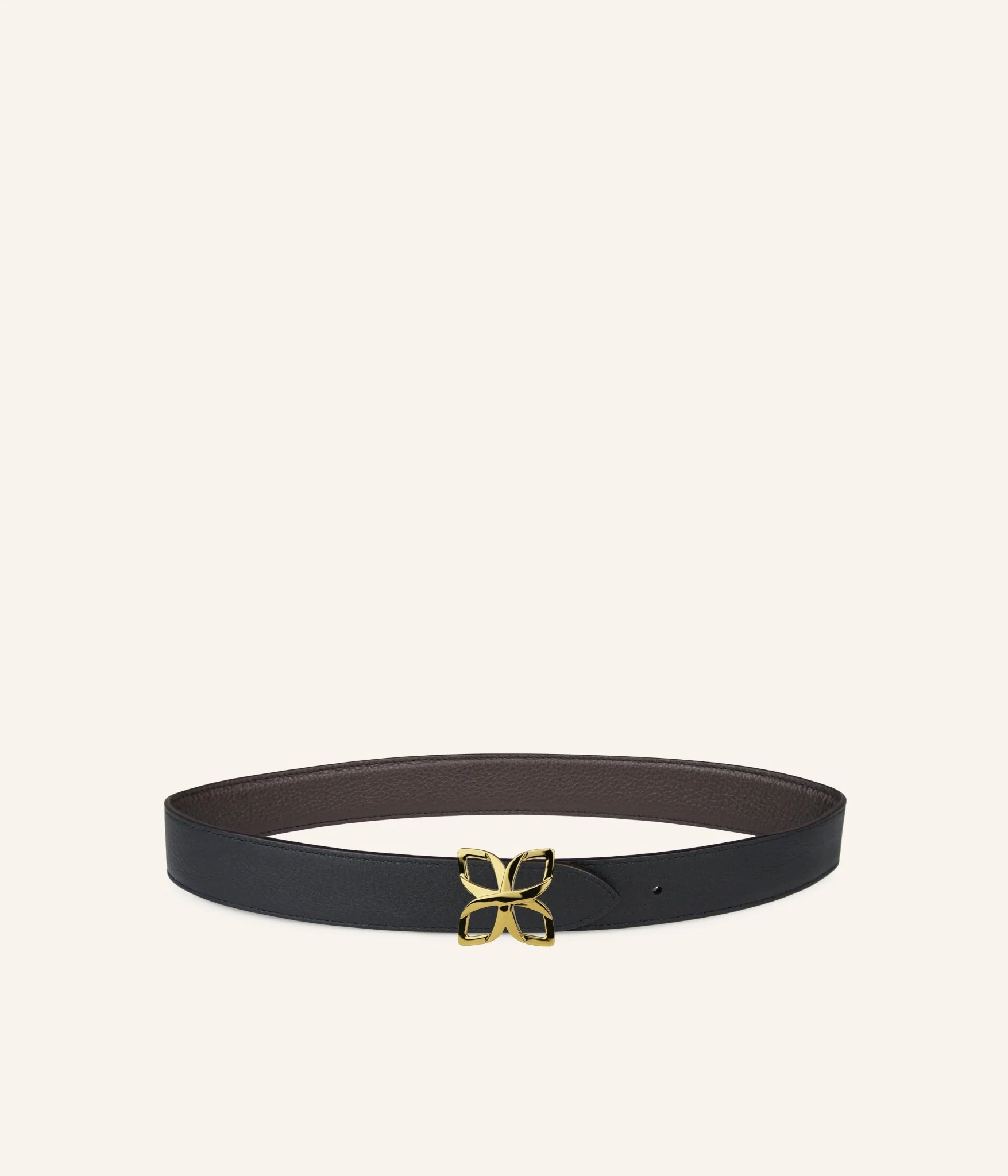 Hortensia Gold Belt 33mm | Espresso Noir Lisse - Image 3