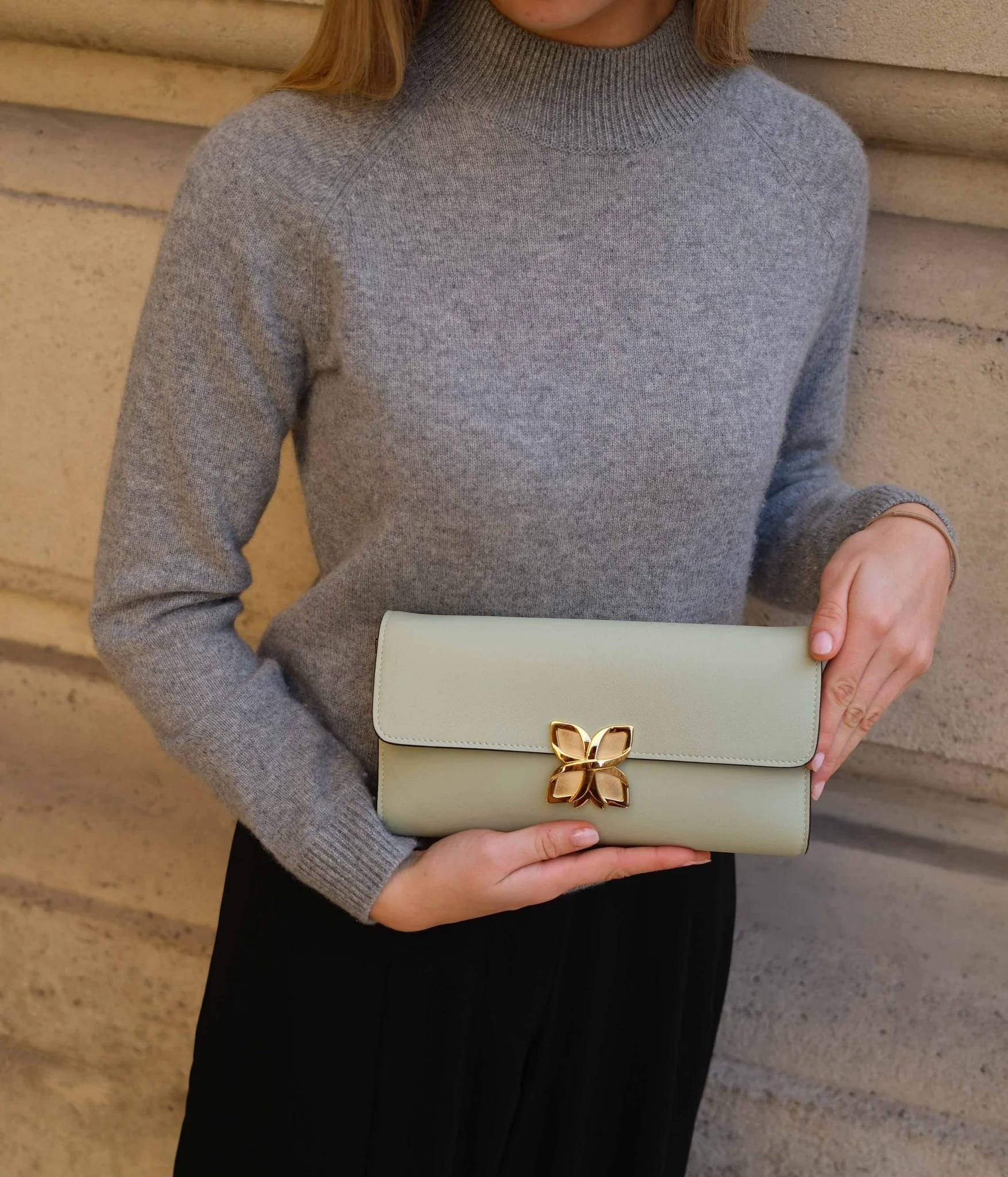 Hortensia Clutch | Vert d'Eau - Image 3