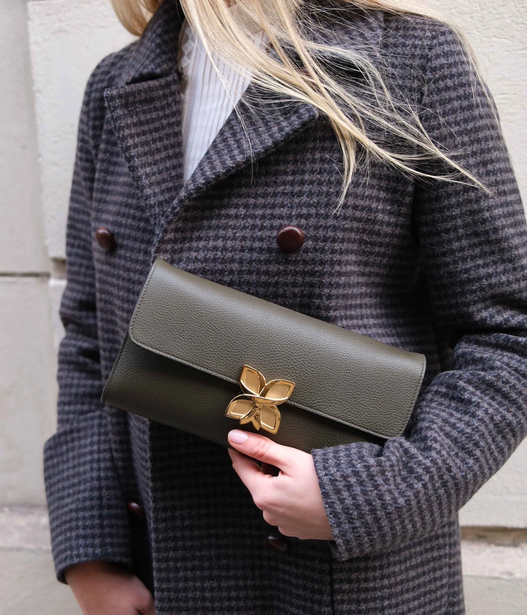Hortensia Clutch | Vert Olive - Image 2