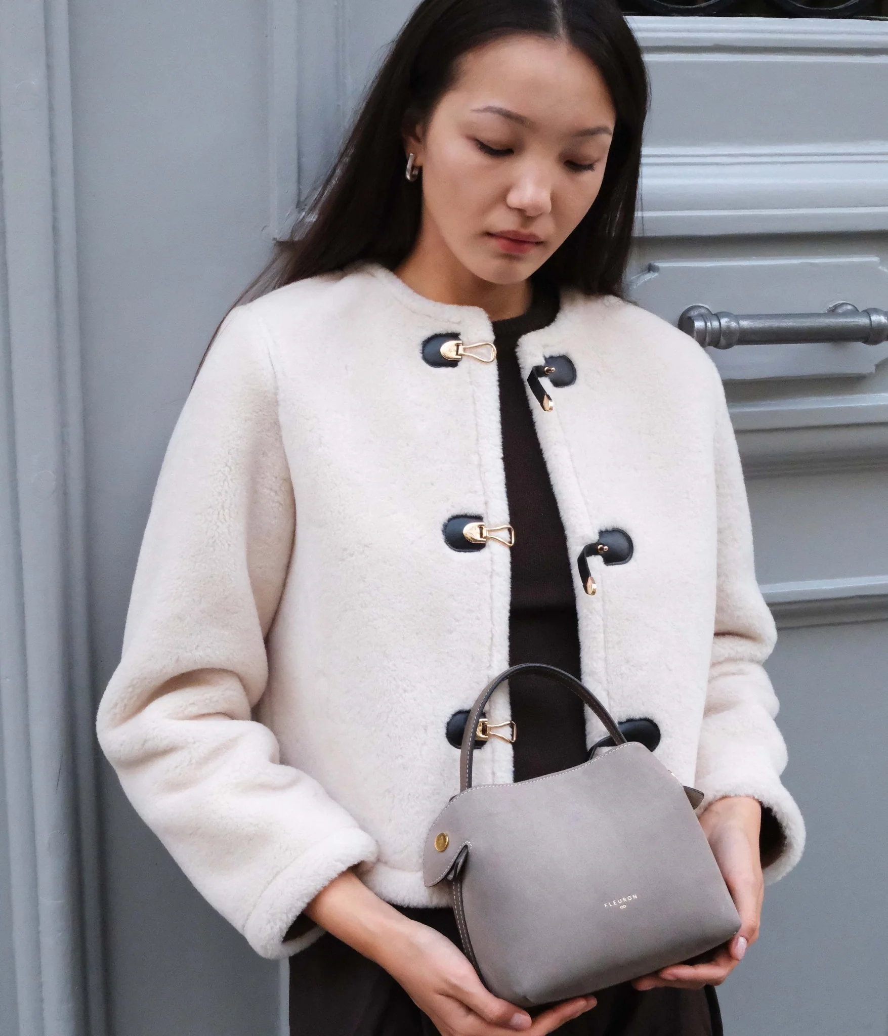 Mini Swann | Suede Taupe - Image 2