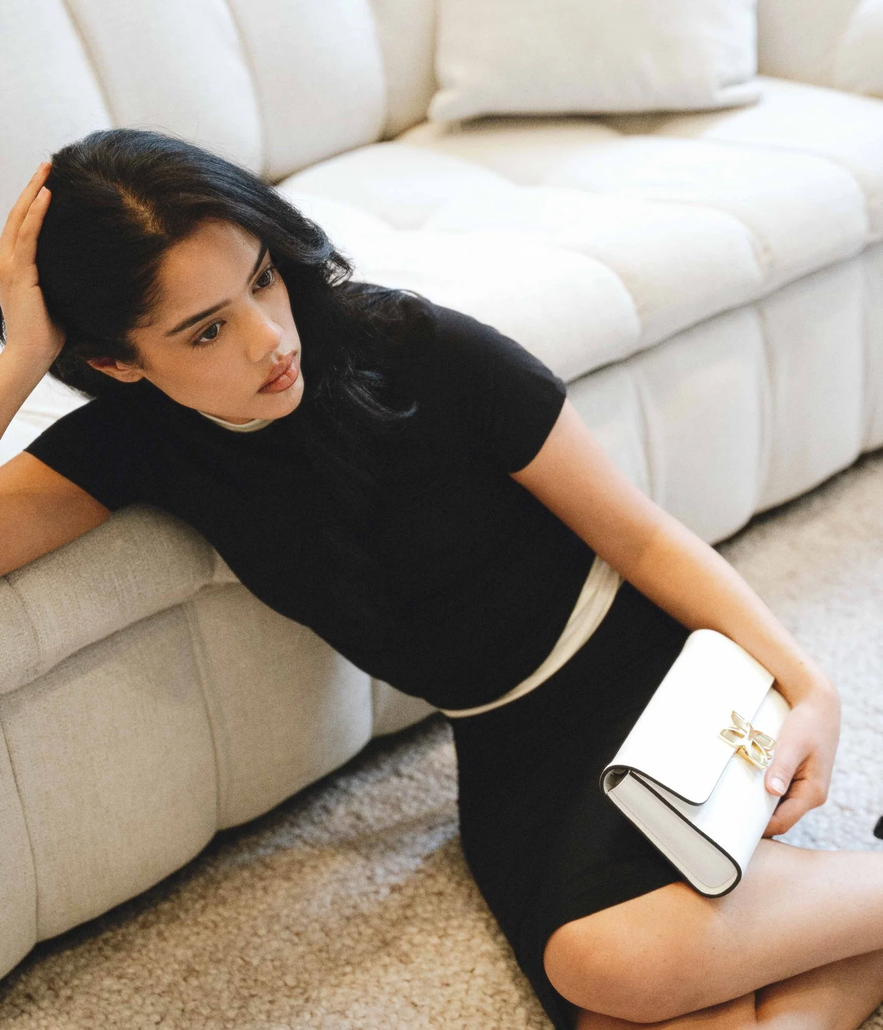 Hortensia Clutch | Blanc Cassé - Image 3