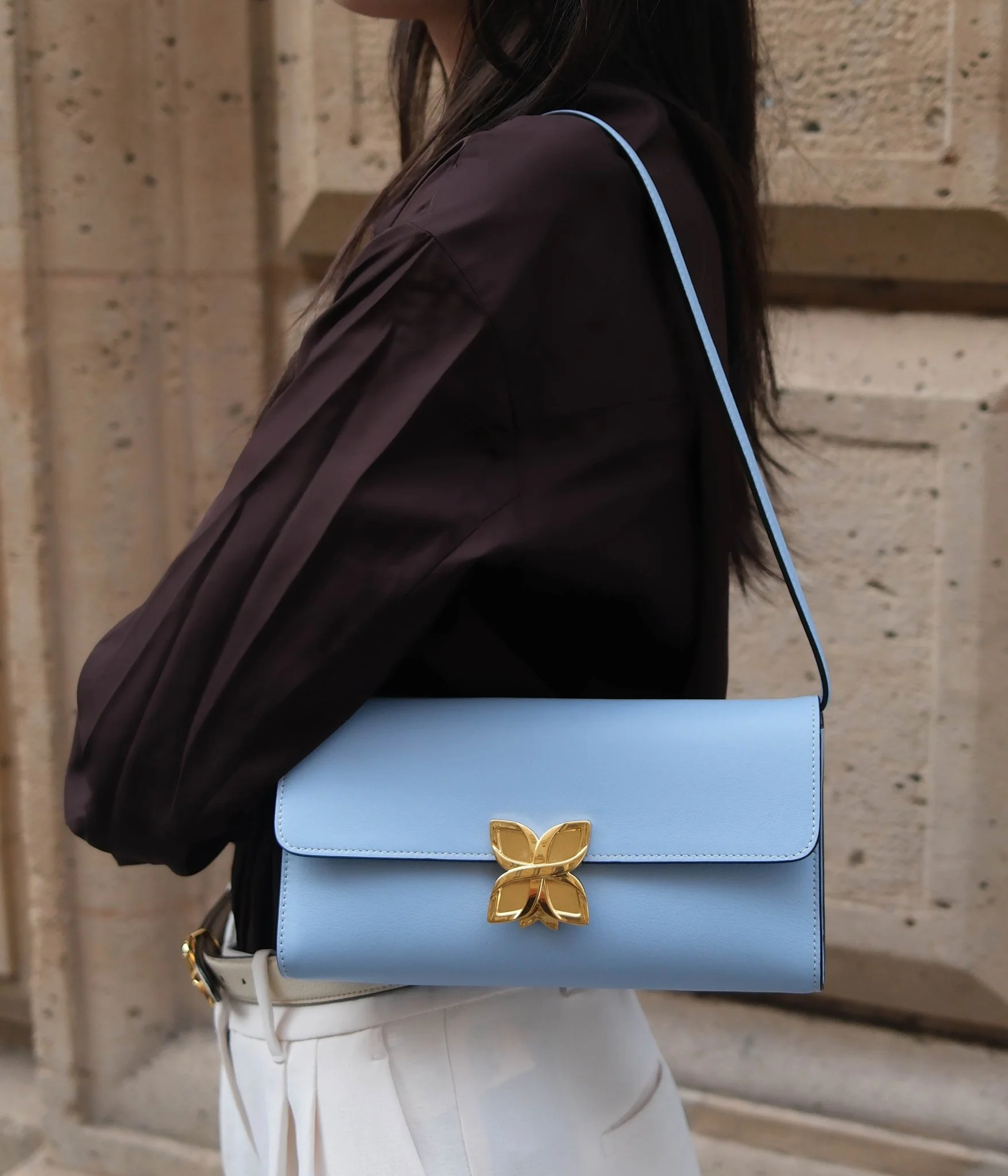 Hortensia Clutch | Bleu Glacier - Image 5