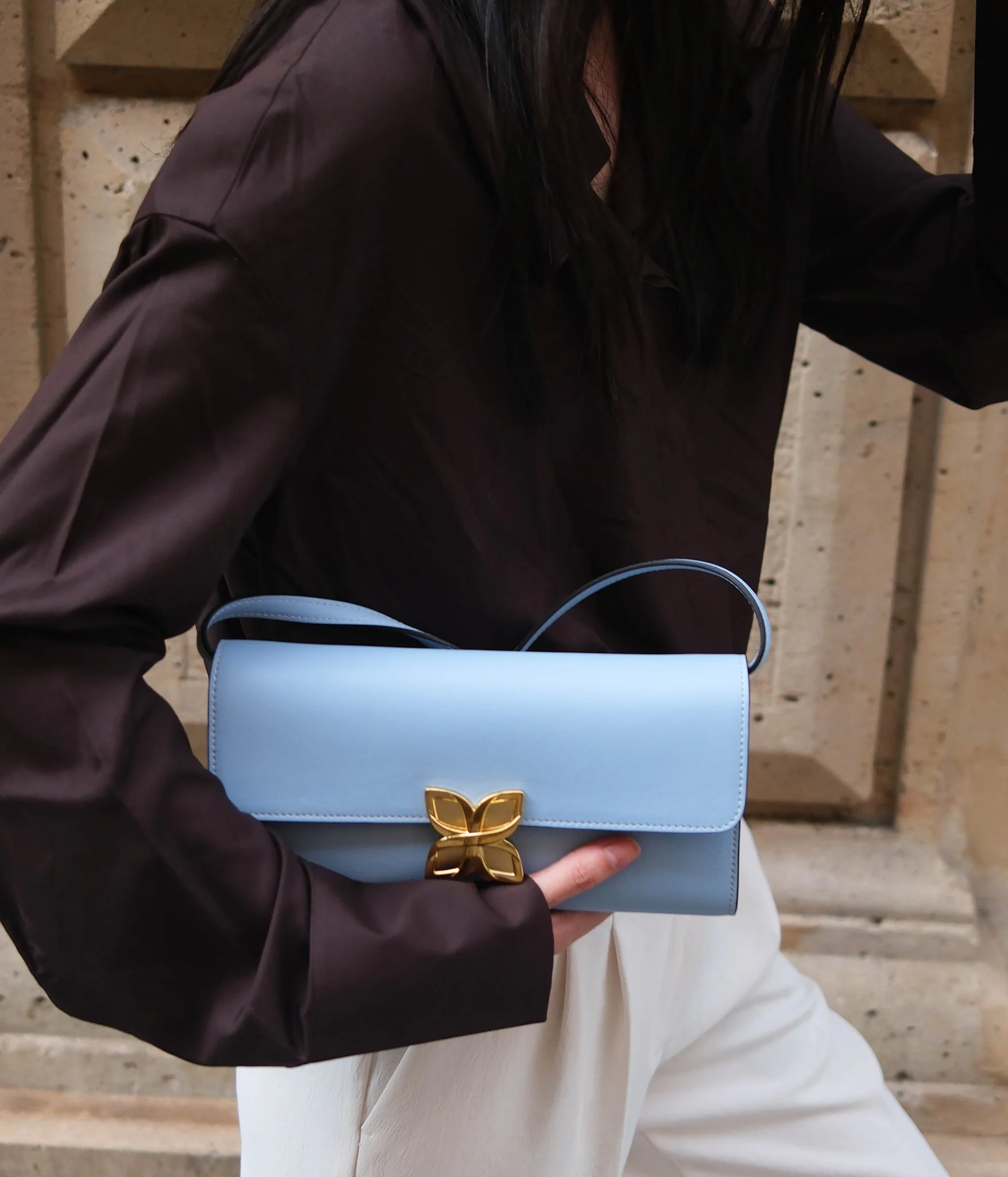 Hortensia Clutch | Bleu Glacier - Image 6