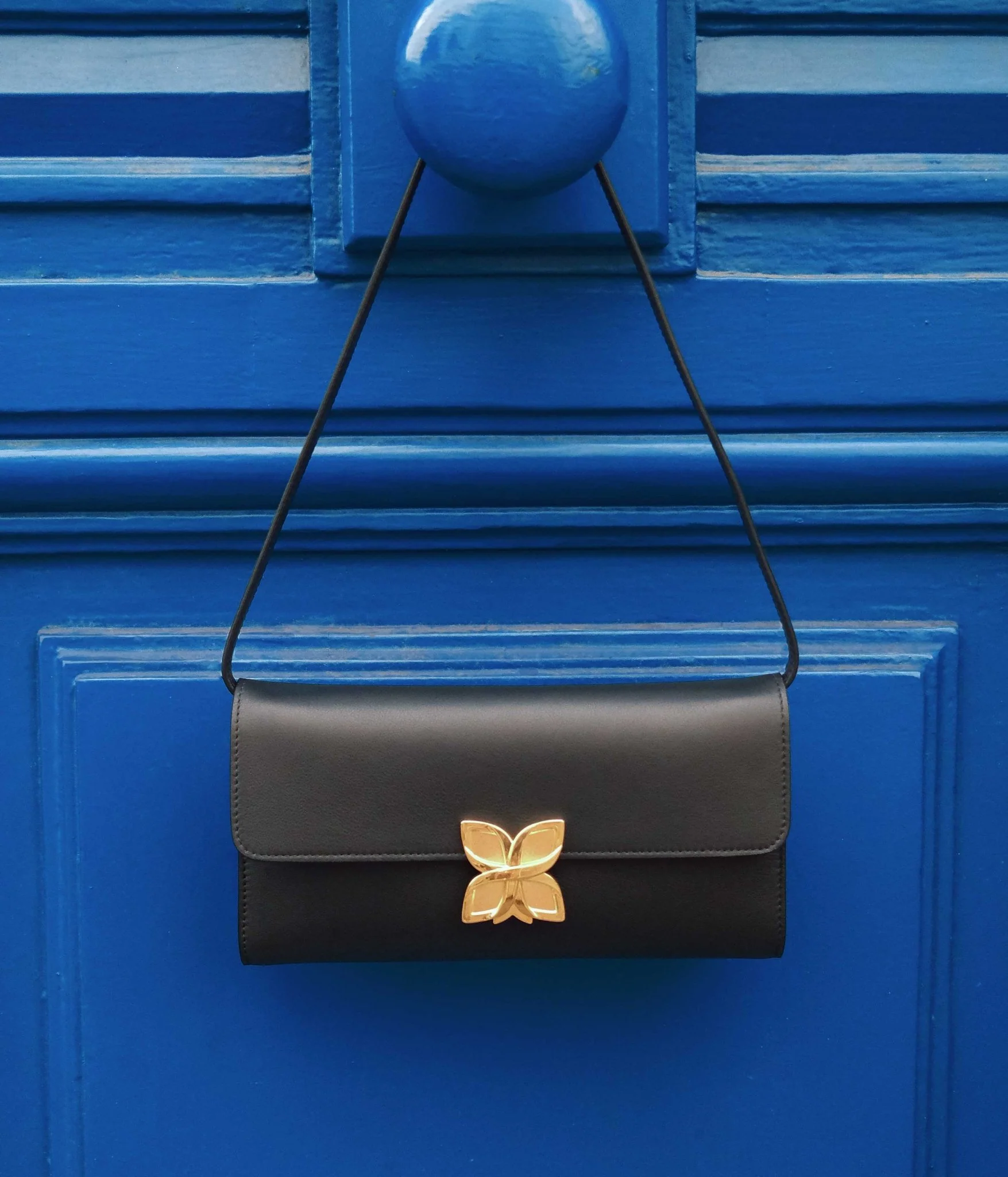 Hortensia Clutch | Noir Lisse - Image 8